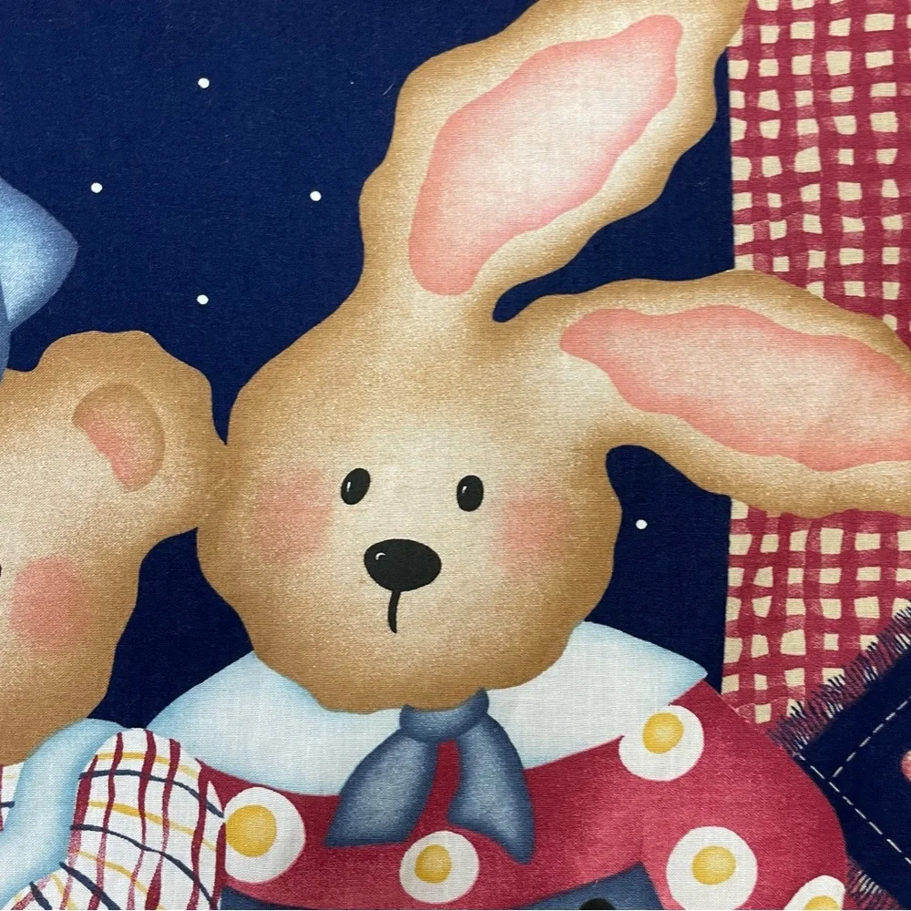 Vintage 1997 Daisy Kingdom Quilt Panel Fabric Project Applique Sew Baby #K32‎